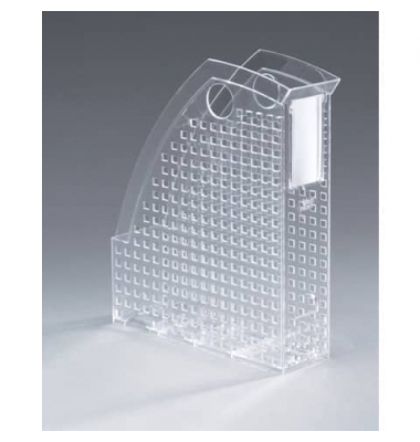 Stehsammler Trend 1701625400, A4, Transparent Klar, Polystyrol, 74mm