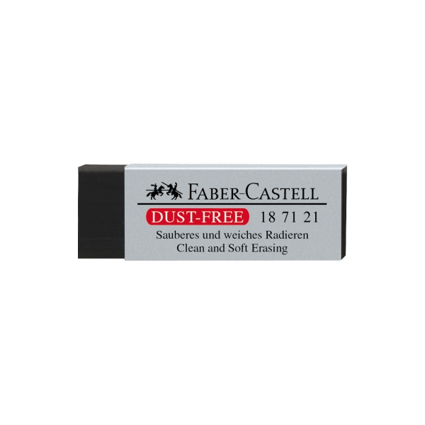 20 Stück Faber-Castell 187121 Vinyl Radierer Kunststoff schwarz 9556089006866 Faber-Castell