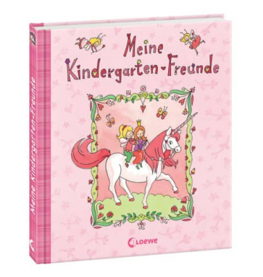 LOEWE 6725-8 Einhorn 19x20,5cm Freundebuch Kindergarten