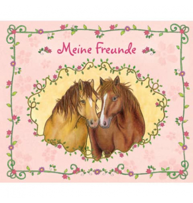 LOEWE 6789-0 21,0x17,5cm Freundebuch Pferde