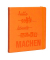 Notizbuch 40044-25-452, 'MACHEN', orange, 17,5x17,5cm, kariert, 80g, 120 Blatt / 240 Seiten
