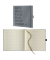 Notizbuch 40044-25-488, gute Ideen, grau, 17,5x17,5cm, kariert, 80g, 120 Blatt / 240 Seiten