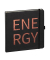 Notizbuch 40044-25-464, ENERGY, schwarz, 17,5x17,5cm, kariert, 80g, 120 Blatt / 240 Seiten