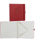 Notizbuch 40044-25-757, unmögliches möglich machen, rot, 17,5x17,5cm, kariert, 80g, 120 Blatt / 240 Seiten