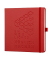 Notizbuch 40044-25-757, unmögliches möglich machen, rot, 17,5x17,5cm, kariert, 80g, 120 Blatt / 240 Seiten