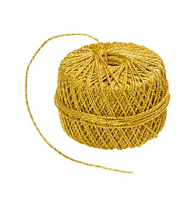 Geschenkkordel Wolga 127-634, 2mm x 20m, gold