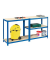 Steckregal 90,0 x 45,0 x 180,0 cm blau 5 Fachböden