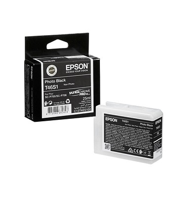 Druckerpatrone T46S1 C13T46S100 (kompatibel zu Epson T46S1), fotoschwarz