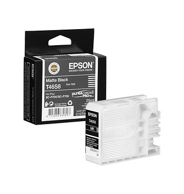Druckerpatrone T46S8 C13T46S800 (kompatibel zu Epson T46S8), schwarz matt