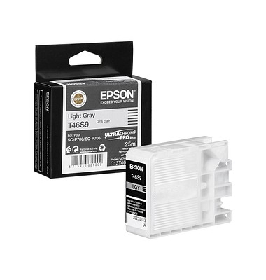 Druckerpatrone T46S9 C13T46S900 (kompatibel zu Epson T46S9), grau hell