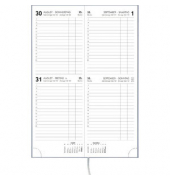Buchkalender Vormerkbuch 801-0703 2Tage/1Seite 10,4x29,6cm 2024 Recycling