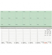 Schreibtischquerkalender Perfo 130-0013 1Woche/2Seiten 31,6x10,6cm 2024