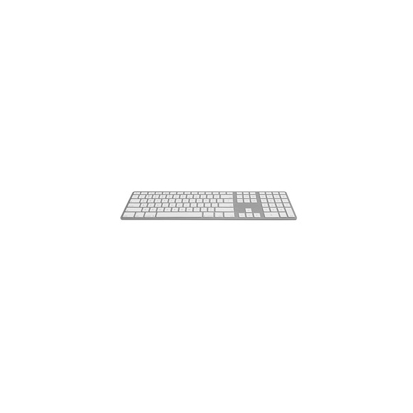 4048695100328 - PC-Tastatur Wireless Aluminium Keyboard FK418BTSQ-DE kabellos (Bluetooth) weiß silber 4048695100328 JENIMAGE 4048695100328 - PC-Tastatur Wireless Aluminium Keyboard FK418BTSQ-DE kabellos (Bluetooth) weiß silber 4048695100328 JENIMAGE