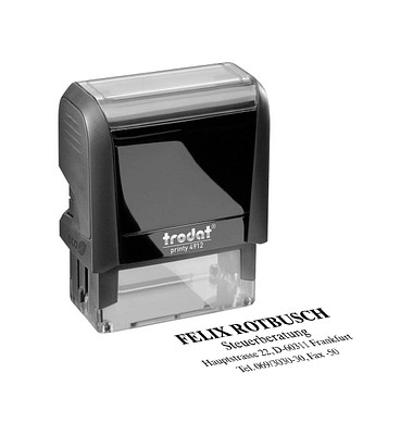 Textstempel printy 4912 ohne Logo