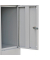 Schließfachschrank 523530, Metall, 3 Abteile mit 15 Fächern, abschließbar, 118,5x180cm (BxH), lichtgrau