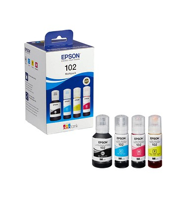 Druckerpatrone 102 / T03R64 (C13T03R640), Multipack, schwarz, cyan, magenta, gelb