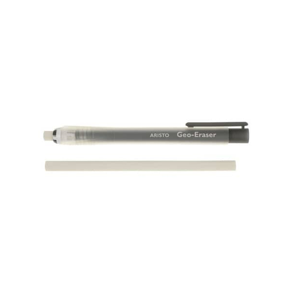 10 Stück Aristo Radierminenhalter Geo-Eraser schwarz-transparent AH87190 9003182871902 Aristo