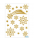 3726 Glitter Weihn.Schmucketikett Sterne