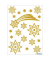 3726 Glitter Weihn.Schmucketikett Sterne