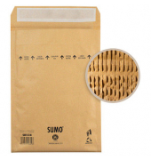 Papierpolstertaschen SUMO 1514 14 D, 30000883, innen 175x265mm, Haftklebung mit Abdeckstreifen, braun