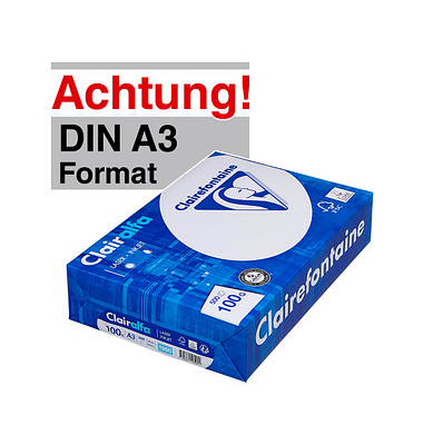 Kopierpapier Clairalfa 1951C A3 100g hochweiß 