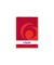 Notizblock 110635, kariert, A6, 60g, rot, 50 Blatt