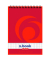 Notizblock 110635, kariert, A6, 60g, rot, 50 Blatt