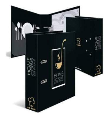 Kochrezeptordner Suppenkelle und Schriftzug Home Cooking Best in Town 19668, A4 70mm breit