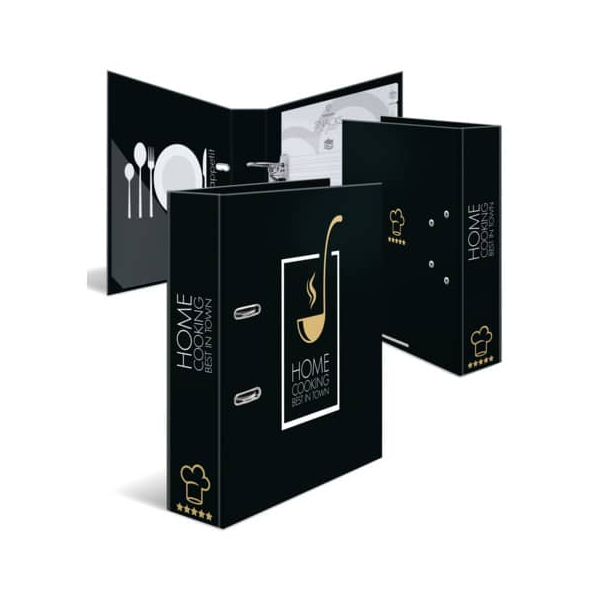 4008705196680 - Kochrezeptordner Suppenkelle und Schriftzug Home Cooking Best in Town 19668 A4 70mm breit 4008705196680 Herma