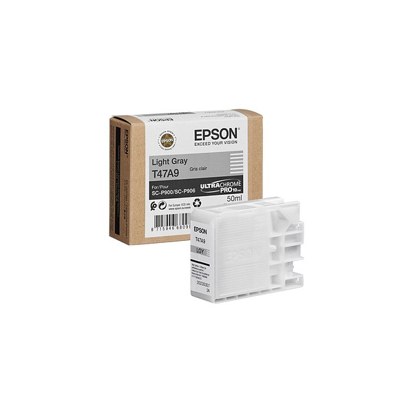Epson Druckerpatrone T47A9 C13T47A900 (kompatibel zu Epson T47A9), grau hell 8715946680989 Epson