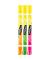 Textmarker FLUO DUO, 734127, Set, 1. Seite: gelb / 2. Seite: pink, grün, orange, 1-5mm Keilspitze