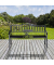 relaxdays 10026113_0 Gartenbank schwarz Metall 150,0 cm
