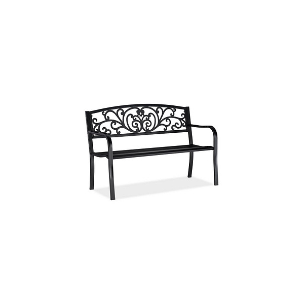 4052025261146 - Gartenbank 10026114_0 schwarz Metall 1270 cm 4052025261146 relaxdays 4052025261146 - Gartenbank 10026114_0 schwarz Metall 1270 cm 4052025261146 relaxdays