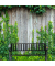 relaxdays 10026117_0 Gartenbank schwarz Metall 127,5 cm