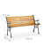 relaxdays 10026118_0 Gartenbank braun Metall 126,0 cm
