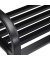 relaxdays 10030918_0 Gartenbank schwarz Metall 127,0 cm