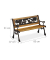 relaxdays Kinder 10030924_0 Gartenbank schwarz/braun Holz 83,0 cm