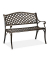 relaxdays 10030987_0 Gartenbank schwarz/bronze Metall 102,0 cm