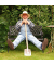 relaxdays 10030987_0 Gartenbank schwarz/bronze Metall 102,0 cm