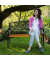 relaxdays 10030990_0 Gartenbank schwarz/braun Metall 127,0 cm