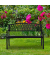 relaxdays 10030991_0 Gartenbank schwarz Metall 127,0 cm