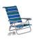 relaxdays Liegestuhl blau