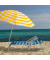 relaxdays Liegestuhl blau