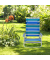relaxdays Liegestuhl blau