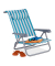 relaxdays Liegestuhl blau