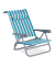 relaxdays Liegestuhl blau