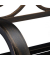 relaxdays 10030988_1254 Gartenbank schwarz/bronze Metall 127,5 cm
