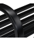 relaxdays 10030988_46 Gartenbank schwarz Metall 127,5 cm