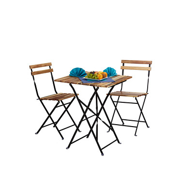 relaxdays Sitzgruppe braun
