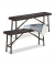 relaxdays Bierbänke 10035741_0 braun Kunststoff 100,0 cm